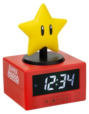 Zdjęcie produktu dla Budzik Super Mario, ikona, Super Star, 15 cm