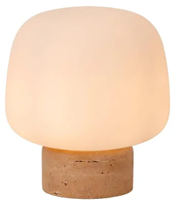Image de Lucide ANSTON – Lampe de table – 1 x E14 – Opale