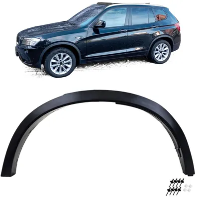 Productafbeelding van Achterste, rechter spatbordverlenging voor BMW X3 M F25, modeljaren 2010-2017