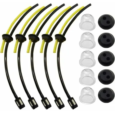 Produktbild von 5er-Pack Benzinfilter-Kraftstoff-Kit mit Tankfilterschlauch, Ersatz für Freischneider, Trimmer, Trimmer, Freischneider, Scheren, Gartenscheren