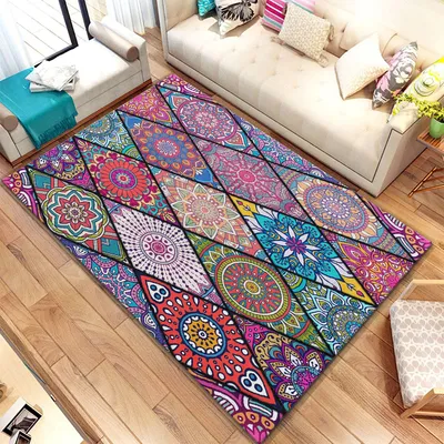 Zdjęcie produktu dla Conceptum Hypnose, Azury- CBHL (105)KRL, kolorowy dywan z krótkim włosiem, 100 x 140 cm, 100% POLIESTER