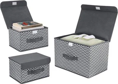 Image de Boîte de rangement blanche et noire