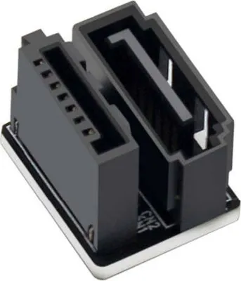 Produktbild von SATA U Turn Adapter 7Pin Buchse zu Stecker Kabel 360° für Mainboard SSD HDD