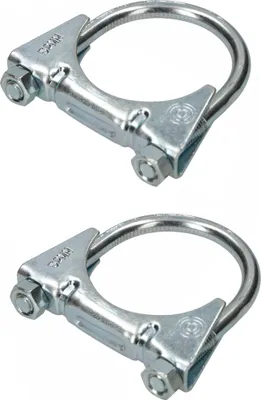 Productafbeelding van KOTARBAU® - Set van 2 uitlaatpijpklemmen - 52 mm - Voor montage van antennes, pijpen, masten - Universele slangklem voor buisverbindingen