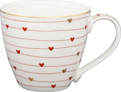 Produktbild von Greengate Tasse mit Henkel Grace White (300ml)