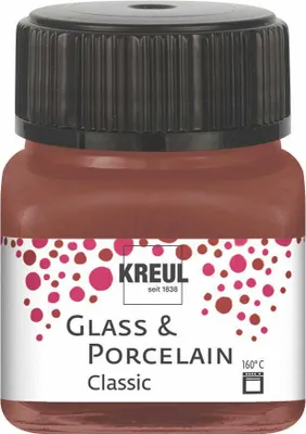Zdjęcie produktu dla KREUL 16229 KREUL Classic farba do szkła i porcelany, koniak, 20 ml