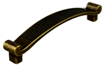 Produktbild von Schubladengriff aus Metall - Antik Messing - Lochabstand 128 mm
