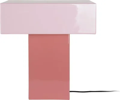 Produktbild von Leitmotiv - Tischleuchte Grato Recto - Rosa - 32x15x35cm Tischlampe - Nachttischlampe, Wohnzimmer, Schlafzimmer
