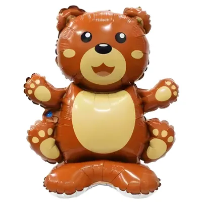Produktbild von Folienballon Aufsteller 3D, Bär braun ca. 58*42 cm