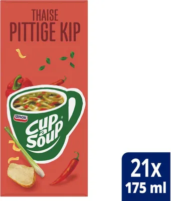Produktbild von Unox Cup-a-Soup Thailändisches scharfes Hähnchen 21 x 12 Gramm