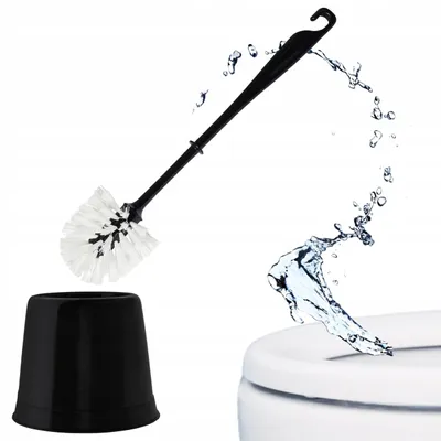 Produktbild von SEPIO Klobürste Schwarz, Toilettenbürste, Badaccessoires, Toilet Brush, Klobürste mit Behälter, Wc Zubehör