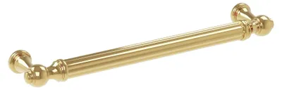 Zdjęcie produktu dla Klamka do mebli wykonana z zamaku, rozstaw otworów 160 mm, wykończenie złotą powłoką. Zestaw 25 sztuk