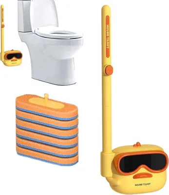 Produktbild von WC-Bürsten-Set - Badezimmerreiniger - Toilettenreinigung - Wandmontage Lüftung - 20 x 20 x 20 cm - Weiß