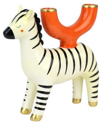 Immagine prodotto di Candeliere a forma di zebra in Vetroceramica, dipinto a mano, ideale per decorare la tavola