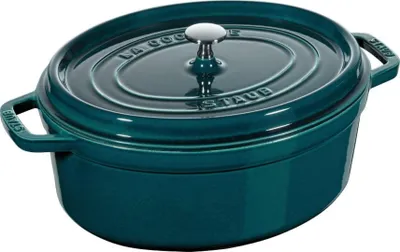 Produktbild von STAUB Cocotte, Gusseisen Bräter mit Deckel, 37 cm, 8 L, Oval, Alle Herdarten ink