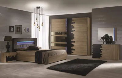 Produktbild von Schlafzimmer Set Lina in Buche Optik 6 teilig