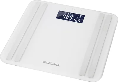 Zdjęcie produktu dla Medisana BS 465, Elektroniczna waga osobista, 180 kg, 0,1 g, Biały, kg, lb, ST, Prostokąt