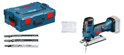 Image de Scie sauteuse professionnelle sans fil Bosch GST 18 V-LI S, profondeur de coupe 120 mm, vitesse variable, mouvement pendulaire