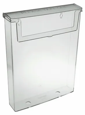Produktbild von Taymar OD230 DIN A4 Prospekthalter, Prospektbox mit Deckel, Wetterfest (auch für den Außenbereich geeignet)