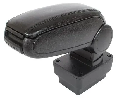 Für Skoda Fabia III NJ ab 2014- Mittelarmlehne Armlehne KLAPPBAR Leder Schwarz in der Farbe Schwarz von GOLDCAR