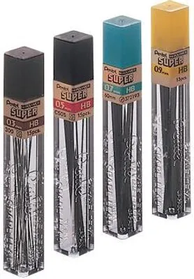 Image de Pentel Druckbleistift-Mine HI-POLYMER SUPER, H„rtegrad: HB
