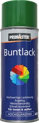 Produktbild von Primaster Lackspray 400 ml laubgrün hochglänzend