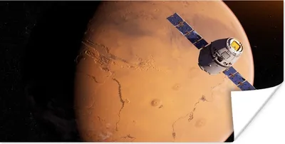 Produktbild von MuchoWow® Poster Weltraum - Mars - Satellit 120x60 cm - Bild