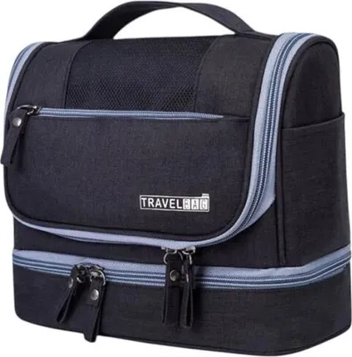 Immagine prodotto di Verk 27585 Organizer da viaggio per cosmetici da appendere, nero
