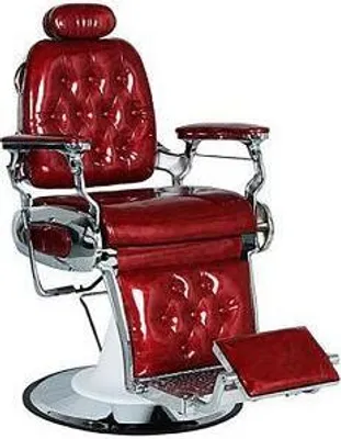 Produktbild von 360Home Vintage Drehstuhl Stuhl Rückenlehne Design Coiffeurstuhl D Rot