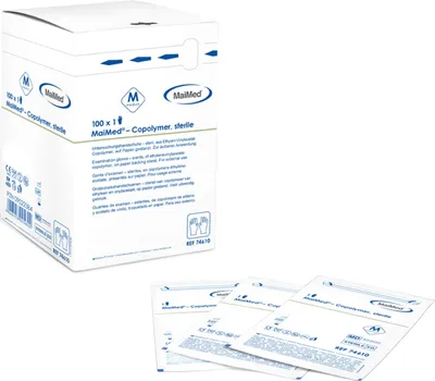 Produktbild von Maimed Copolymer Handschuh steril Gr.M einz.verp. 100 St