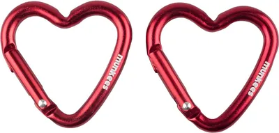 Produktbild von Mini Herz Karabiner (2 Stück) Farbe rot