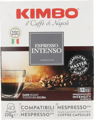 Immagine prodotto di Kimbo Espresso Intenso Capsule caffè Tostatura scura 40 pz