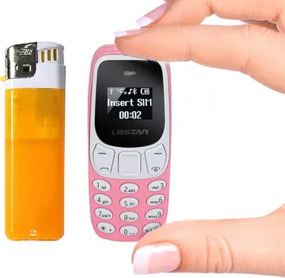 Zdjęcie produktu dla Mini Telefon L8Star Podsłuch Zmiana Głosu Dual Sim Mały Kompaktowy Różowy