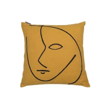 Produktbild von Kissenhülle Auge Farbe Senf 50x50cm von David Fussenegger