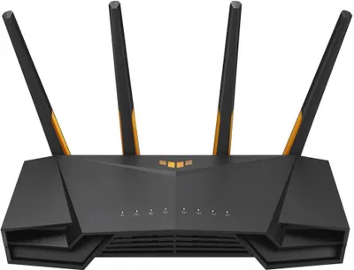 Produktbild von ASUS TUF Gaming AX3000 V2 WLAN-Router Gigabit Ethernet Dual-Band (2,4 GHz/5 GHz) Schwarz, Orange