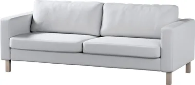 Produktbild von Dekoria Bezug für Karlstad 3-Sitzer Sofa nicht ausklappbar, kurz, weiß, Bezug für Karlstad
