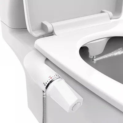 Produktbild von WC Sitze Bidet, Dusch WC-Sitz Aufsatz, Einstellbarer Wasserdruck Kaltwasser-Bidet Einsatz für Toilette WC