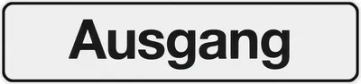 Produktbild von METAFRANC KLEBESYMBOL 504130 Ausgang Weiss