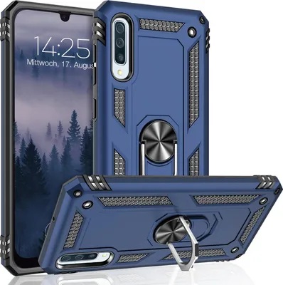 Produktbild von Armor Outdoor Handyhülle für Samsung Galaxy A50 Handy Panzer Case Cover Schutzhülle Farbe: Blau