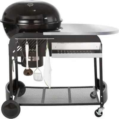 Produktbild von Happyment Barbecue mit Tisch – Kugelgrill – Ideal für Holzkohle – Mit Rollen – 53 cm