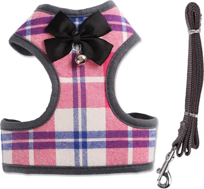 Immagine prodotto di Pettorina per cani con guinzaglio - Rosa L