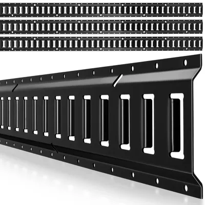 Produktbild von VEVOR E-Track-Zurrschienen, 4er-Pack, 2,3 m E-Track-Schienen sichern Fracht & schwere Lasten bis zu 909 kg, Anhänger-Zurrsystem für Garagen, Lieferwagen, Motorrad-Zurrschienen, ATV-Halterungen