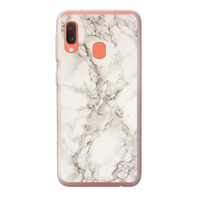 Produktbild von MuchoWow® Handyhülle Schutzhülle Hülle für Samsung Galaxy A20e Marmor - Grau - Weiß Silikon Softcase Handy Hülle - Abdeckung