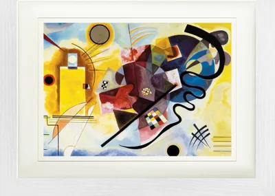 Obrázek produktu pro Wassily Kandinsky Zarámovaný obraz s elegantním paspartou | Obrazy na zeď | V rámu, 1925 (30 x 40 cm)
