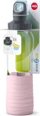 Produktbild von emsa Glas-Trinflasche Drink2Go 0,7 Liter rosa