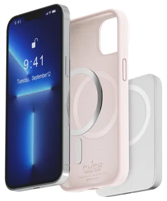 Obrázek produktu pro Silikonové pouzdro Puro Icon Magsafe pro Iphone 14 Pro Max - růžové