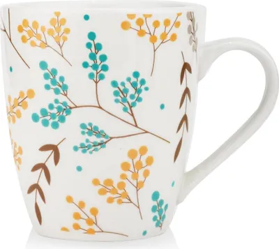 Obrázok produktu pre Štýlová porcelánová šálka na kávu a čaj s viacfarebným dizajnom