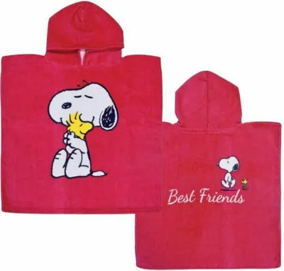 Produktbild von Snoopy Strandhandtuch Poncho 50x100 cm