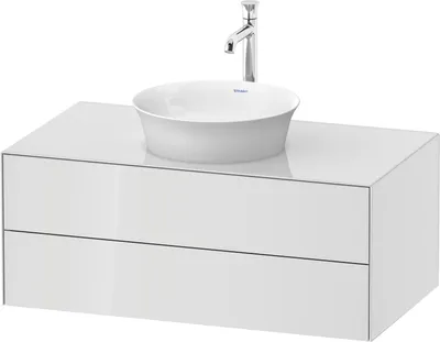 Produktbild von DURAVIT WT498608585 WTU White Tulip wandhängend, 2 SchKa
