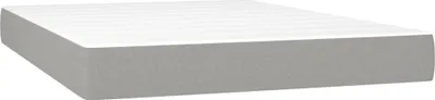 Immagine prodotto di vidaXL Materasso a molle insacchettate grigio chiaro 140x190x20 cm tessuto